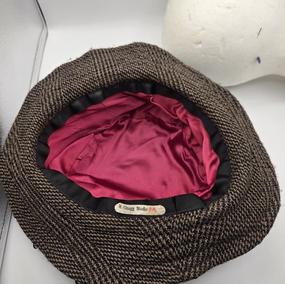 M. Gregg Studio Sequin Embellished Black Patchwork Brimmed Hat M main image 9